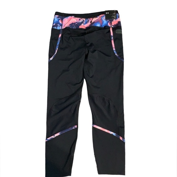 Under Armour Run Anywhere Ankle Tights Black Reflective Exercise Legging Size L - Picture 3 of 13